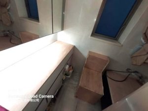 冷氣安裝位置地板及牆身用中空板保護